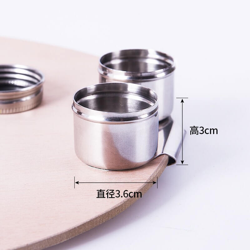 Stainless Steel Oil Dipper Painting Palette Cup