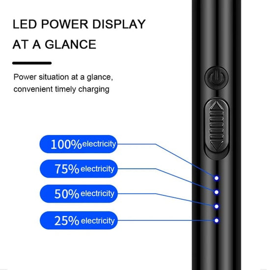 Rechargeable USB Electric lighter 360 Degree Flexible Long Neck , Flame less & Windproof for Kitchen , BBQ and Outdoor Use