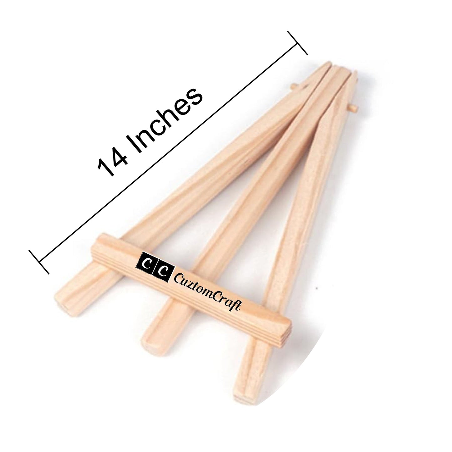 Mini Wooden Tripod Easel 4/6/12/14 Inches – A - Frame for Art, Craft, Photos, Business Cards