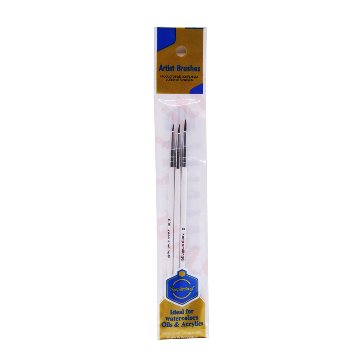 6-Piece Micro Detail Liner Artist Brush Set: #000, Acrylic, Watercolor, Oil, Fine Detailing.