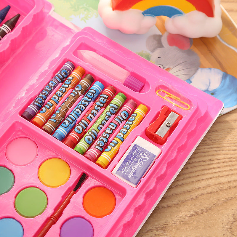 42-Piece Art Set for Kids – Crayons, Pastels, Markers, and Color Pencils