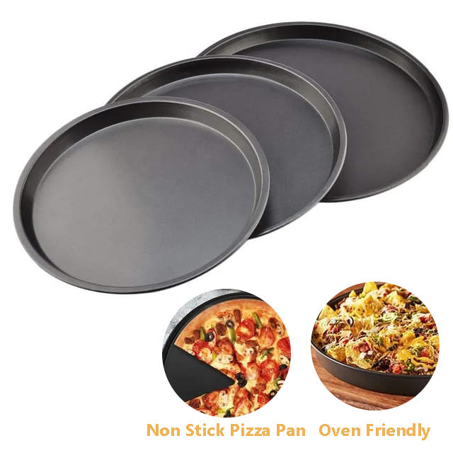 Non-Stick Pizza Pan - Premium Round Bakeware for Easy Baking - Available in 8, 9 and 10 Size