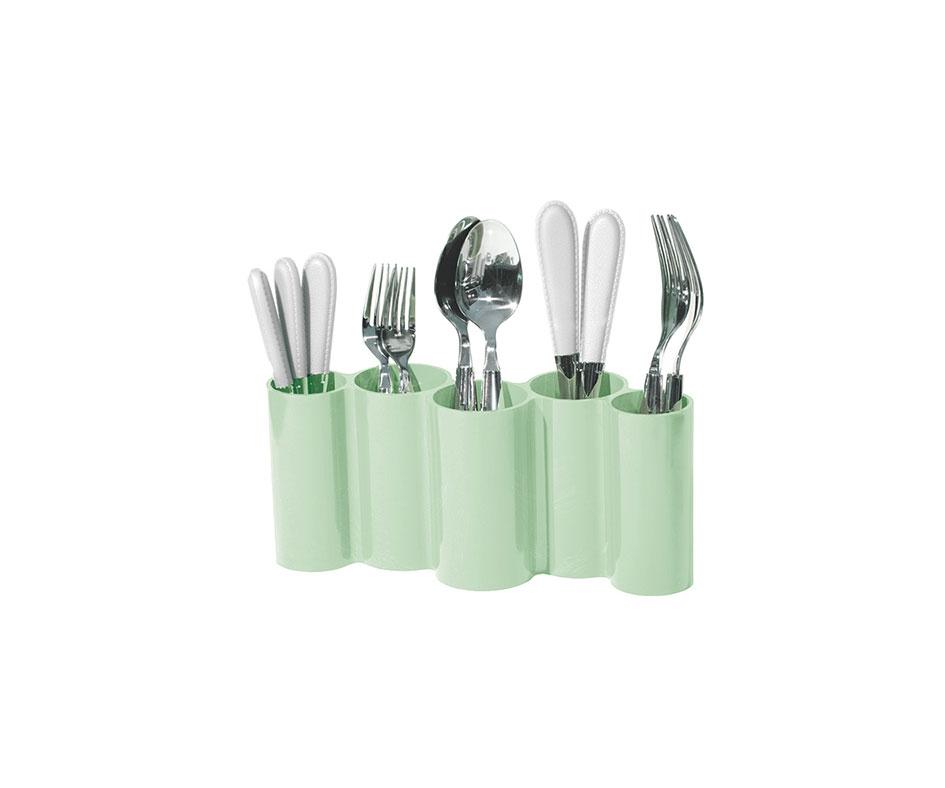 Kitchen Utensils Holder - Plastic Tableware Organizer for Spoons , Knifes and Forks