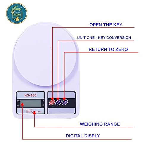 10kg Electronic Digital Kitchen Scale – Multipurpose Weighing for Food, Jewelry, and Parcels