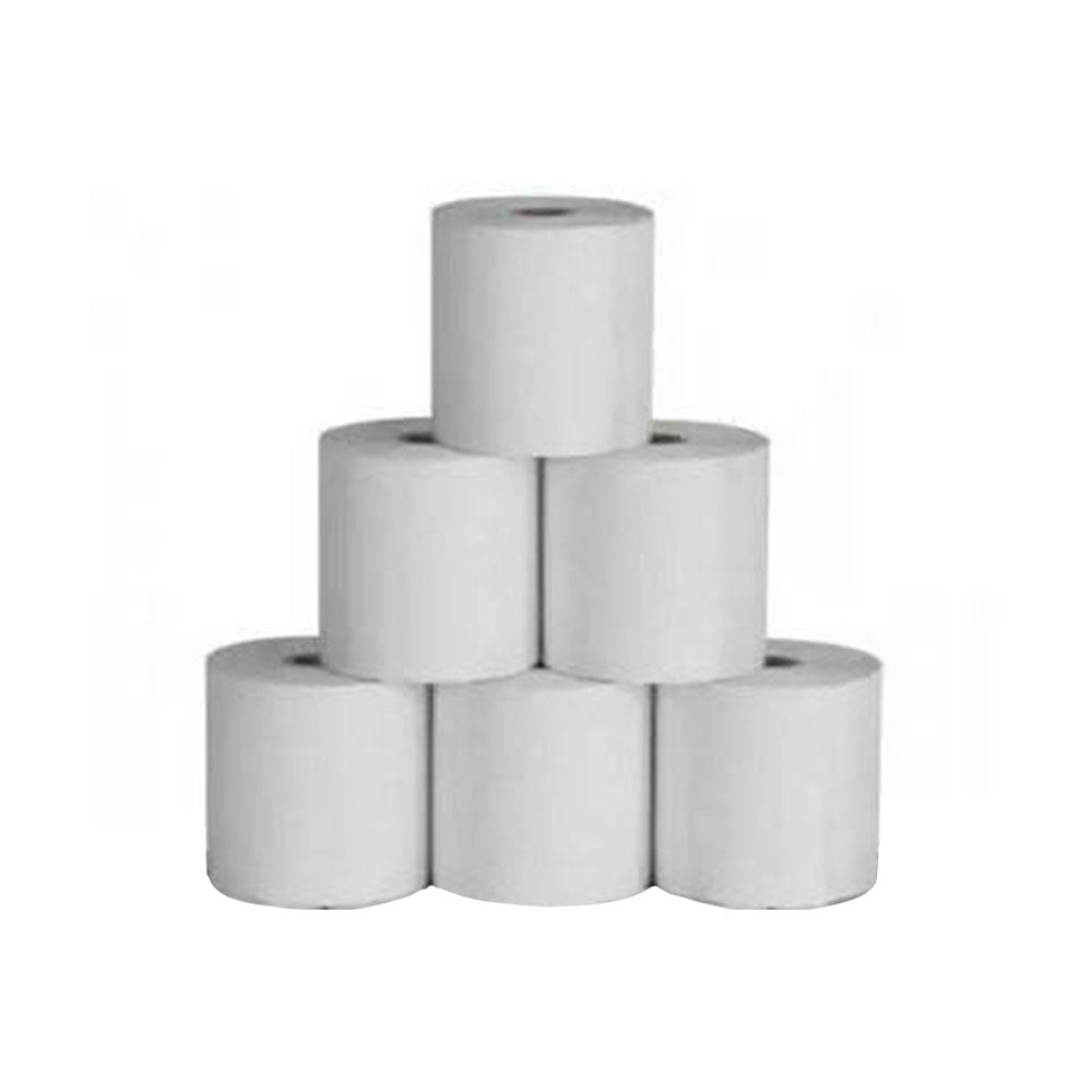 Pack of 6 - POS Thermal Printer Roll 57mm x 20 meter - White