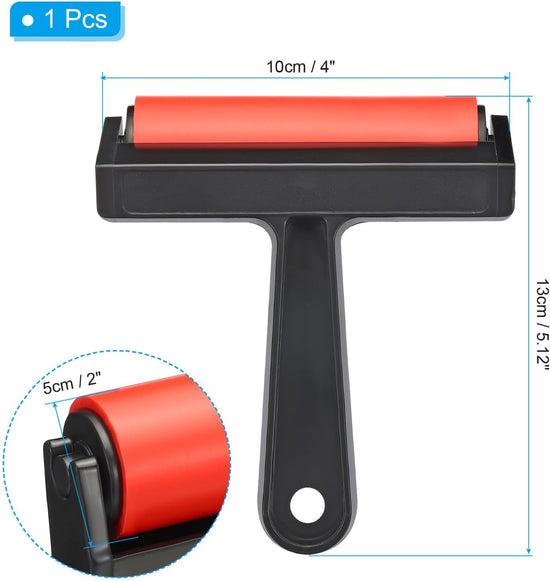 Rubber Roller Brayer - Anti-Skid Roller for Printing, Crafting, Stamping