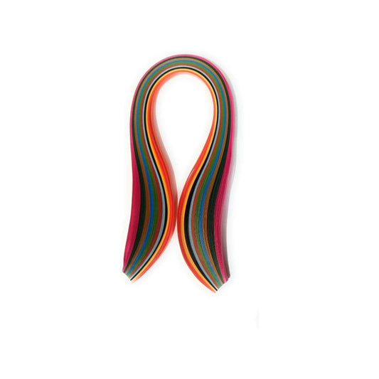 Quilling Strips 5mm width, 15inch long, 24 colours , 5strips of each colour total 120 strips