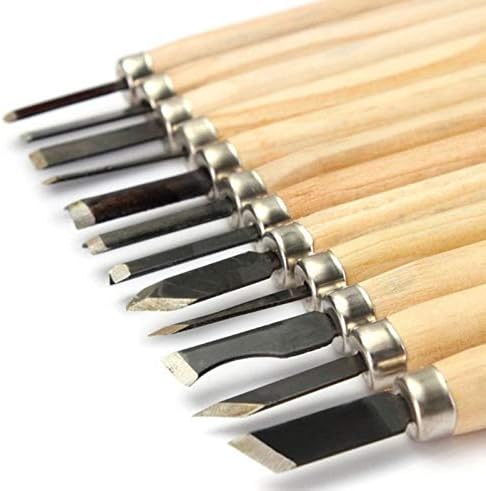 12-Pcs Chisel Wood Carving Tool Set for Artists - Carving & Sculpting