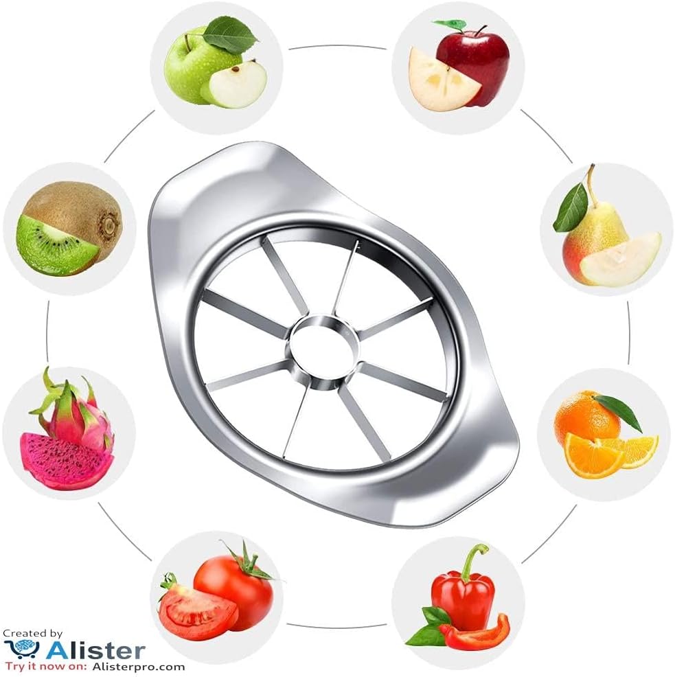 Stainless Steel 3- in- 1 Fruit Slicer , Peeler and Corer  - Apple Cutter & Kitchen Gadget