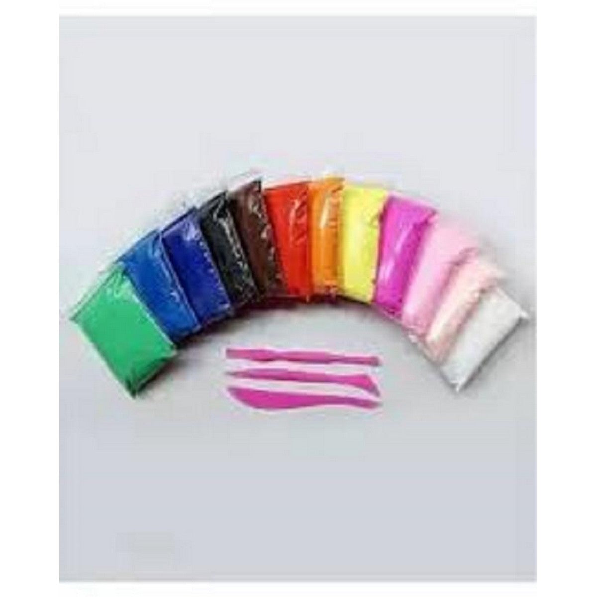 12Pcs/Set Super Light Soft Polymer Clay - Air Dry Playdough with 12 Fomic Colors & Free Tools