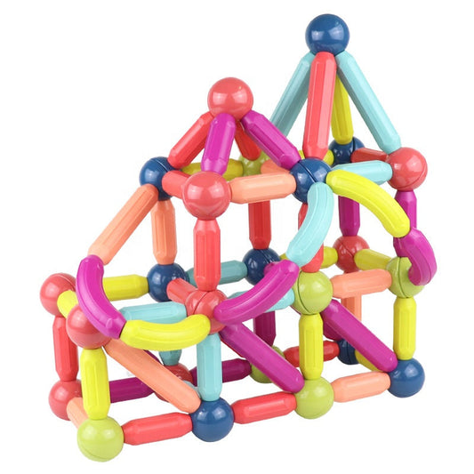 Magnet Toys Magnetic Rods and Balls - Creative Building Set for Kids to Enhance Motor Skills and Spatial Reasoning