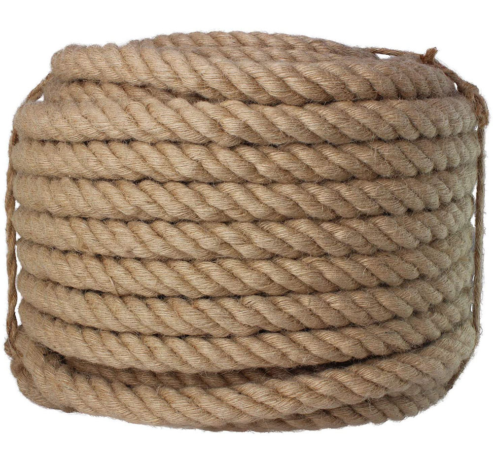 Thin Jute Rope – Simple Brown Jute Thread for Crafting & DIY Projects