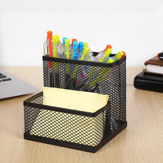 Metal Pen Holder Multifunctional – Wrought Iron Pen Container for Organizing Pens, Cards & More