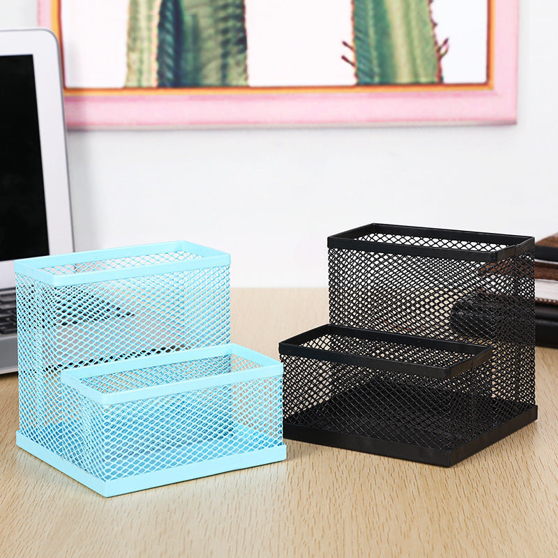 Metal Pen Holder Multifunctional – Wrought Iron Pen Container for Organizing Pens, Cards & More