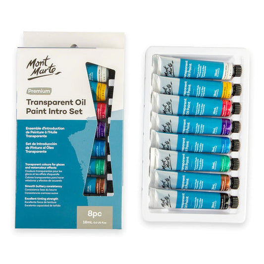 Mont Marte Fluoro Acrylic Paint Intro Set – Premium 8pcs x 18ml