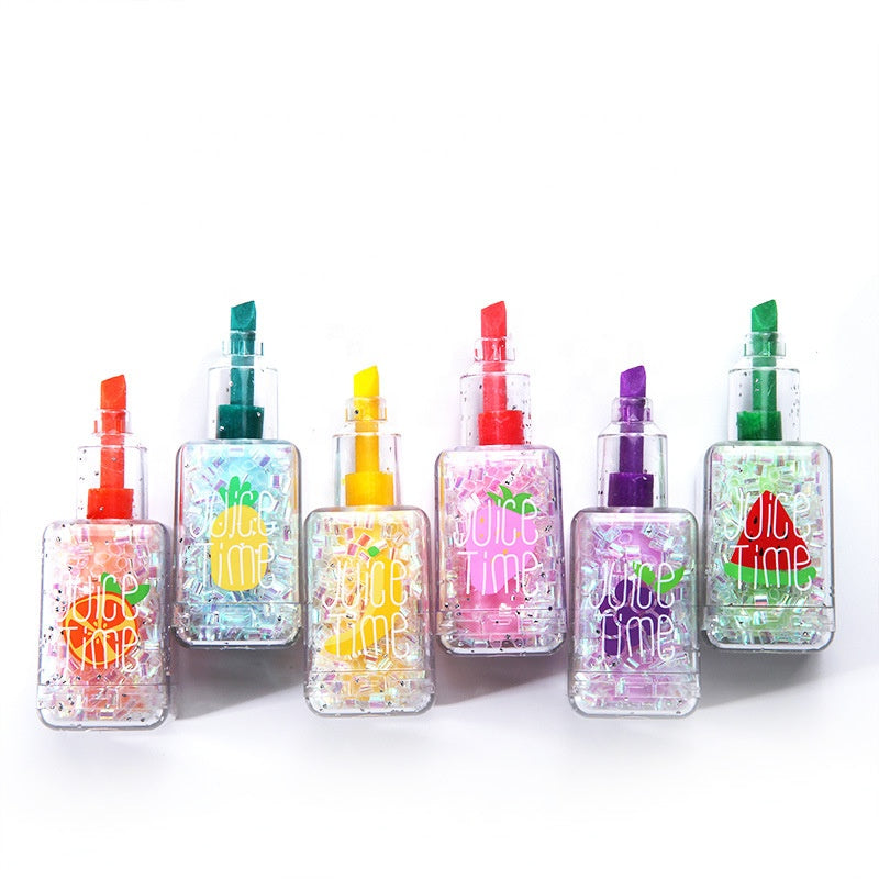 Fruity Nail Polish Highlighter Set - Colorful Pack of 6