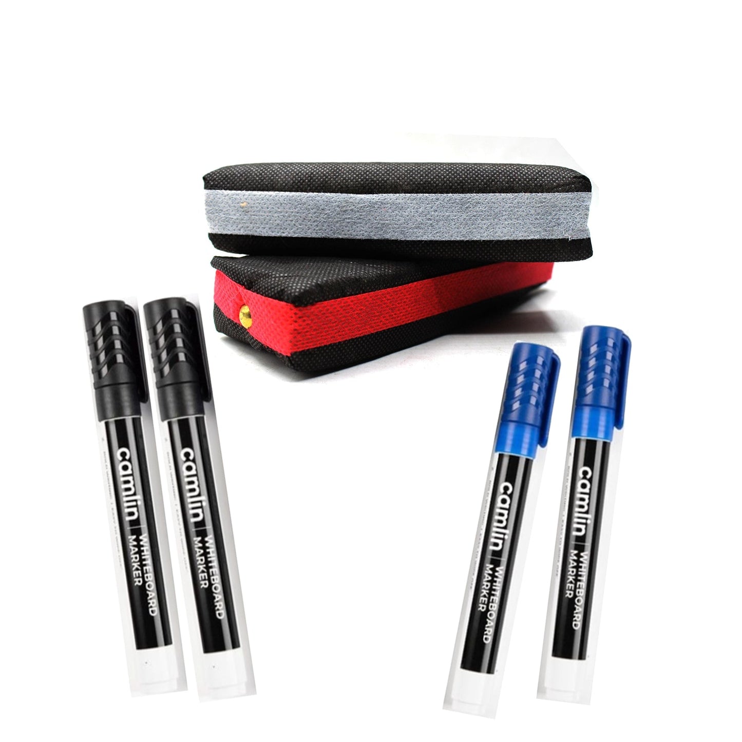 Double Sided Whiteboard Duster - Markers Blue & Black