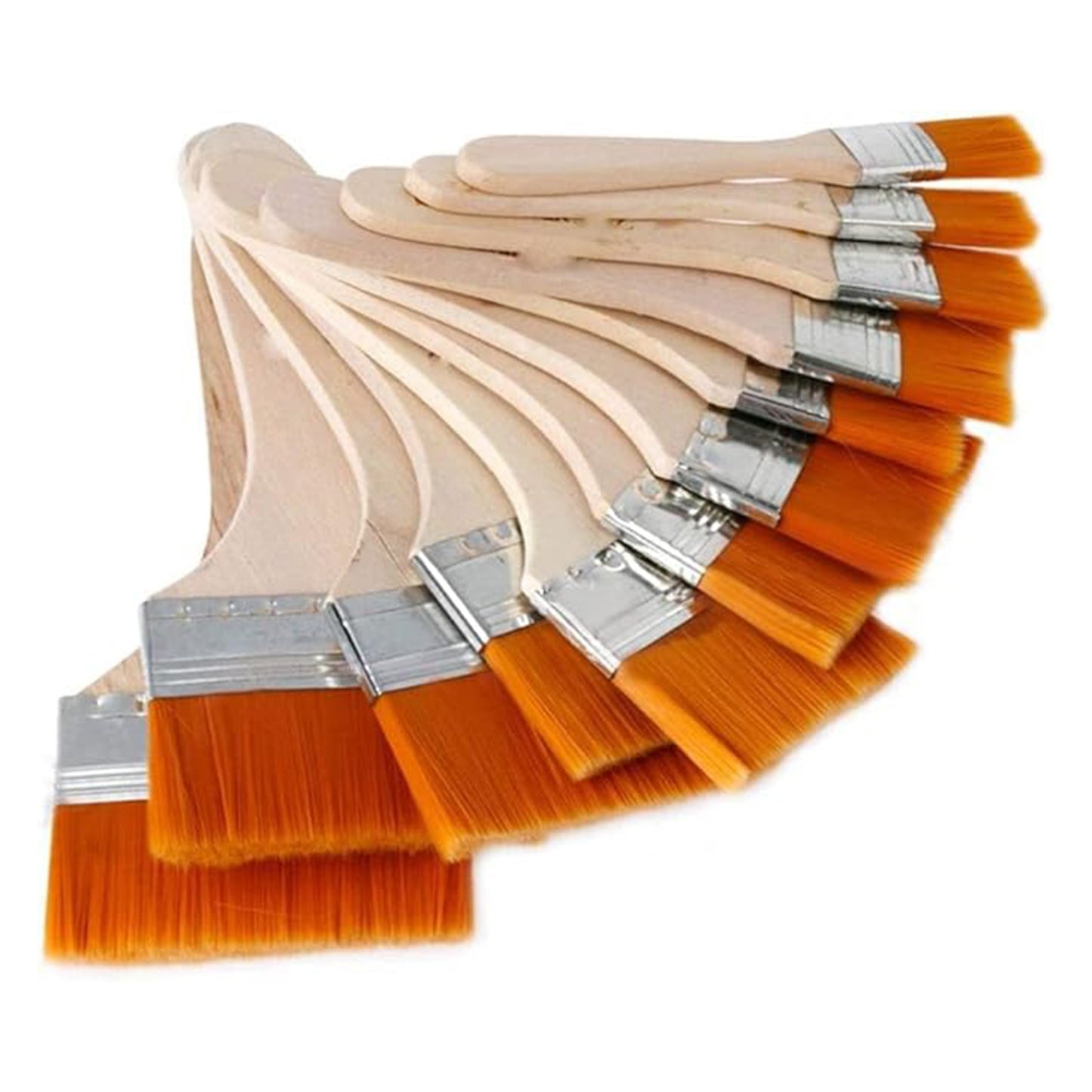 12 Different Nylon Gesso Brushes for Artists - Versatile Painting Tools