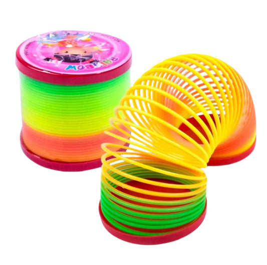 Colorful Slinky Spring Toy for Kids, Classic Stretchy and Bouncing Fun