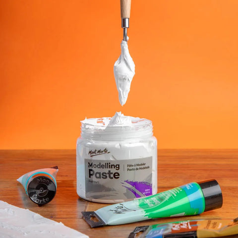 Mont Marte 500ml Modelling Paste: Create Stunning Textures in Your Artwork