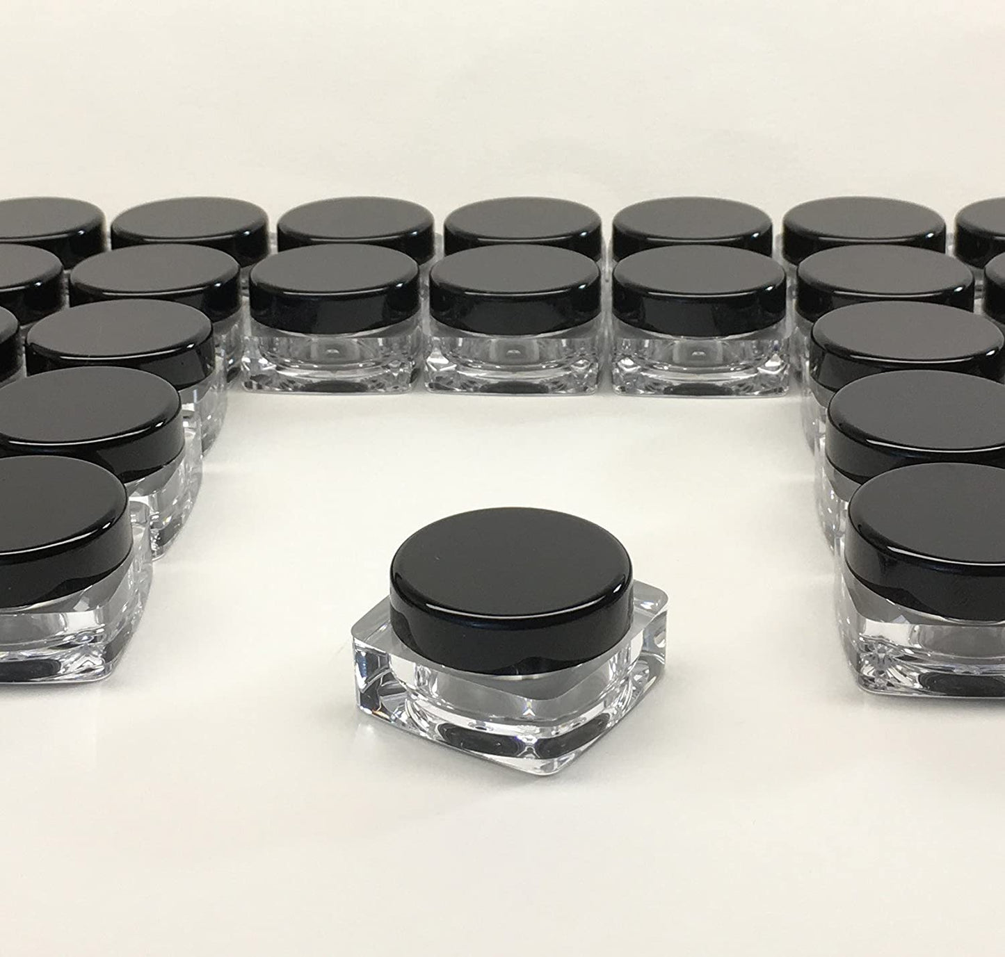 Calligraphy Ink Pot Set – 12 Pcs Black Plastic Jars with Box Organizer for Calligraphy Ink Storage