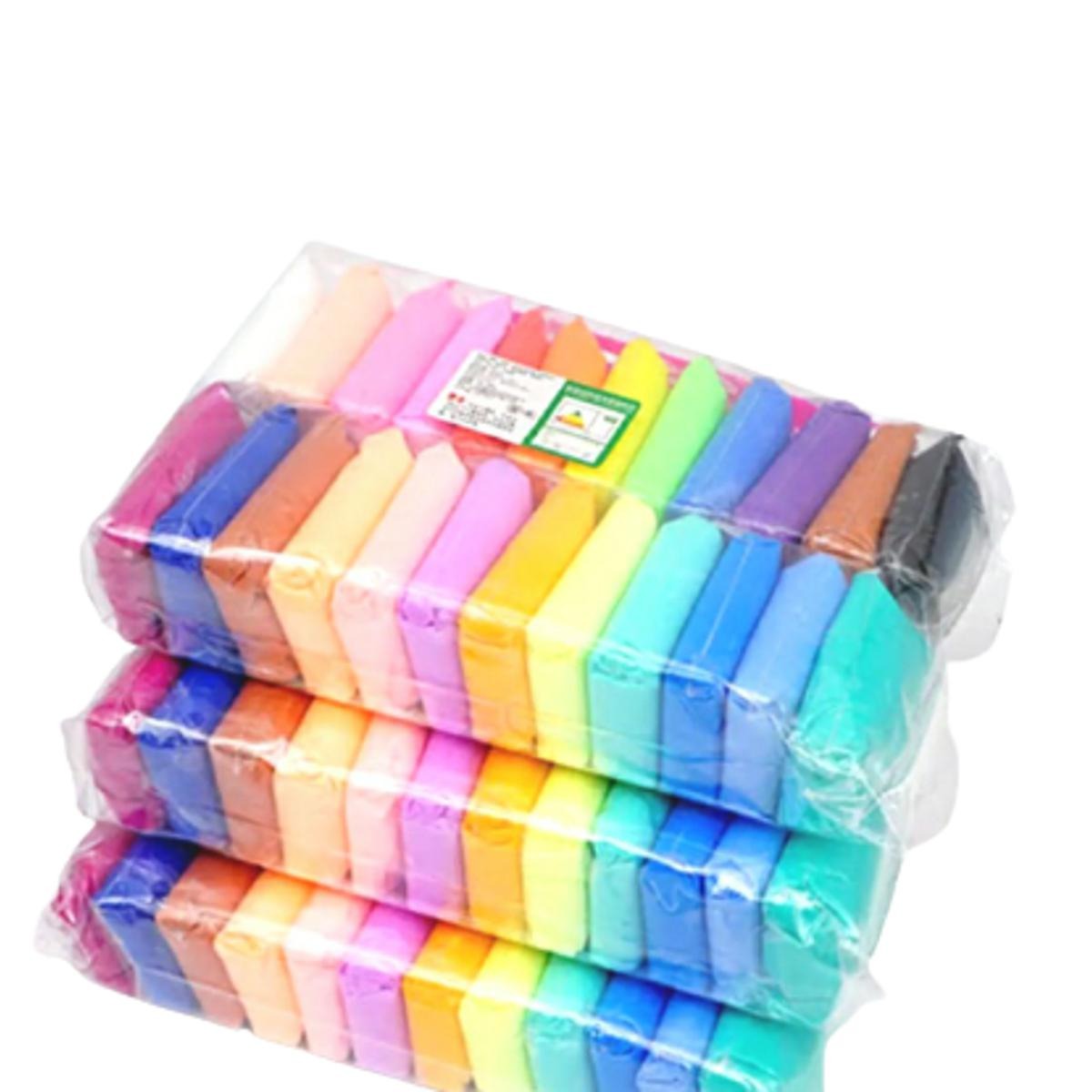 12Pcs/Set Super Light Soft Polymer Clay - Air Dry Playdough with 12 Fomic Colors & Free Tools